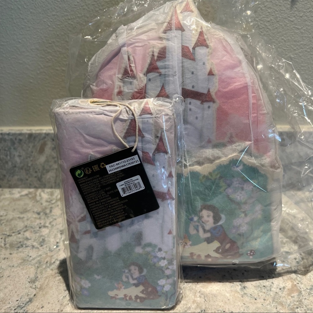 Nwt Disney Castle Series Loungefly Backpack and Wallet